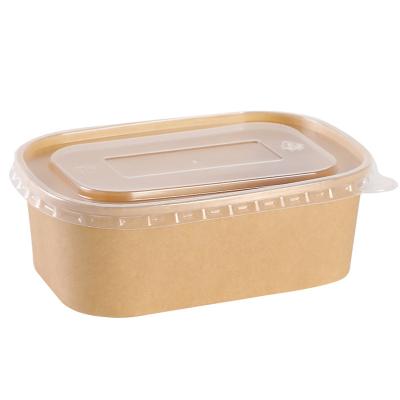 China High Quality Eco - Friendly Disposable Food Container Rectangle White Paper Bowl for sale