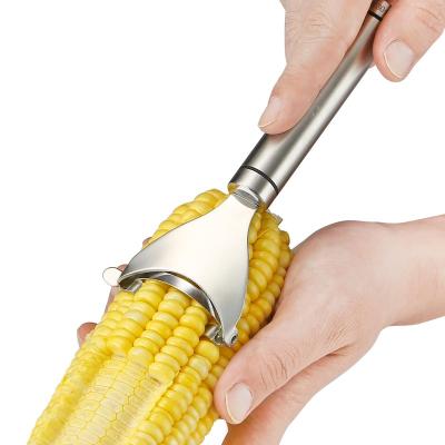 China Metal Corn Peeler Stainless Steel Corn Cob Stripper Tool Thresher from the Cob, Removes Corn Kernels  In Seconds for sale