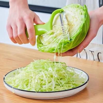 China Metal Cooking Tools Wide Mouth Peeler Vegetables Fruit Stainless Steel Knife Cabbage Graters Salad Potato Slicer Kitchen Accessories for sale