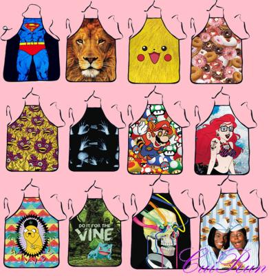 China Polyester & 2015 Hot Selling Spandex Sublimation Polyester Aprons Kitchen Aprons for sale