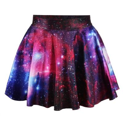 China 2015 Purple Lady Skirt Maternity Galaxy Sublimation Printing Mini Skirt High Quality N13-3 for sale