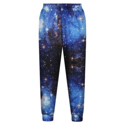 China Anti-pilling Pants 2015 New Fashion Casual Polyester And Blue Spandex High Quality Galaxy Digital Print Pants N18-25 for sale