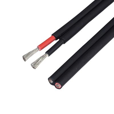 China Solar Cable for Photovoltaic TUV Certified Twin Core PV1-F 2*2.5mm 1KV AC/1.5KV Flexible Tinned Copper DC DC Solar Cable for Photovoltaic for sale