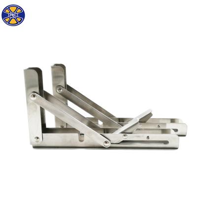 China Hotel and Home Heavy Duty Folding Triangle Shelf Furniture Metal Corner Table Steel Bracket for sale