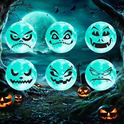 China 2021 Scary Halloween Home Decor Halloween Decoration Window Door Cover Best Selling Pumpkin Crow Vampire Bat Sticker for sale