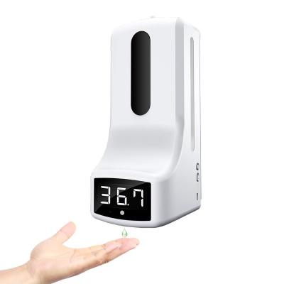 China Hot sale hotels unique design thermometer with hand sanitizer dispenser cheap price weatherglass for sale