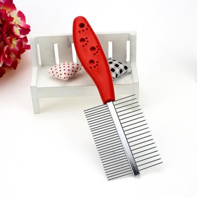 China Sustainable Double Sided Dog Grooming Stainless Steel Comb for sale