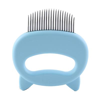 China Pet Viable Short and Long Hair Removal Massaging Shell Comb Soft Deshedding Brush Grooming Cat Comb for sale