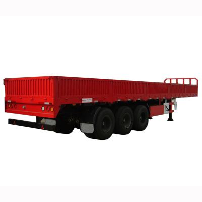 China Truck Trailer 12 Wheeler 3 Axle Side Wall Enclosed Cargo Box Semi Trailer for sale