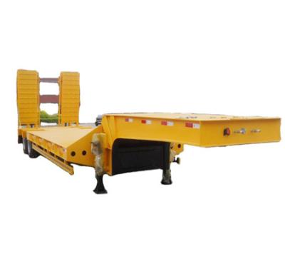 China Chinese Truck Trailer 13meters Special Purpose Low Bed Truck Trailer Trucks Trailer 12 Wheels For Sale for sale