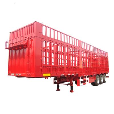 China Brand New Cargo Transport 3 Axles 50 Ton 40 Ton 60 Ft 600mm Barrier Semi Trailer Truck Trailer Customized for sale