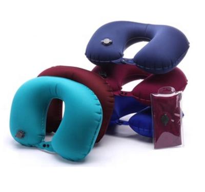 China Magnetic Inflatable TPU Neck Travel Pillow for sale