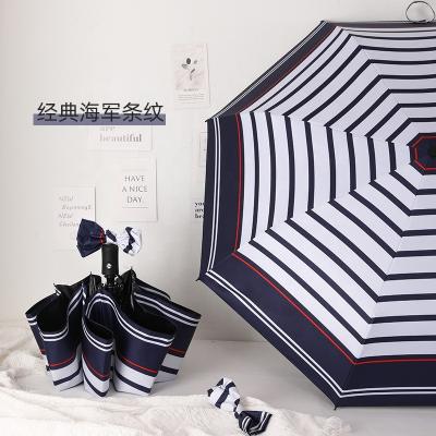 China CLASSIC classic automatic Umbrella  Sunny and Rainy   Windproof 3 Fold Umbrellas Tiny Portable Folding Rain Foldable Umbrellas for sale