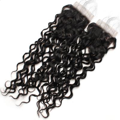 China Foam Pressure Color 4x4 Color 4x4 Closure Hd Lace Hair Wig Soft Thick Thick Shedding Barely Closure for sale