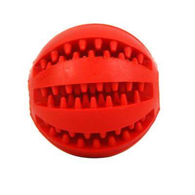 China Viable Pet Toy Rubber Ball Chew Toys Tooth Cleaning Leak Food Dog Toys for sale