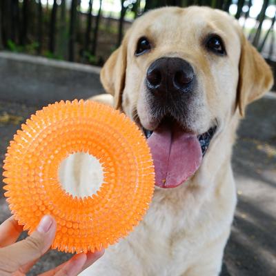 China New Viable Pet Toys TPR Dog Bite Teeth Grinding Voice Toys Puzzle Interactive Dog Toys for sale