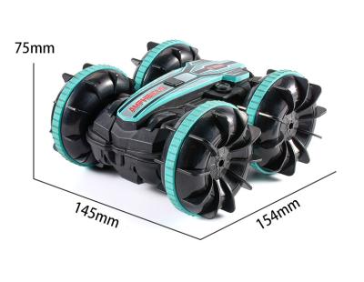 China Dual Plastic Model 2.4GHz RC Car Toy Waterproof Safe Stunt Car For Boys Beach Pool Toys Amphibious Remote Control Car for sale