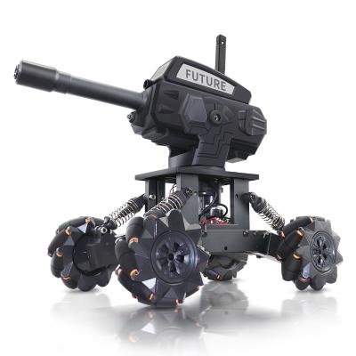 China JJ01 DIY Mecha Model War Cannon Car 2.4GHz 14CH 4WD Alloy Frame RC Car Radio Remote Control Toy Gifts For Kids for sale