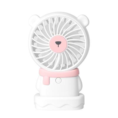 China 2021 USB Rechargeable Air Cooling Mini Fan Box Plastic Portable Handheld Personal Fan 1.5 Battery 800mah Portable Polar Fan for sale