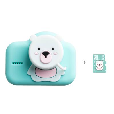 China 2021 Customizable Recording Function 9 PIG Kids Toys USB Children Screen Digital Child Camera Bear Mini Portable Baby Camera HD Gifts Birthday for sale