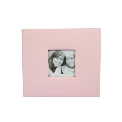 China High Quality 8X8 Family or Wedding Gift Photo Albums Photo Album PU Pink Cloth Screw Binding OEM Factory for sale