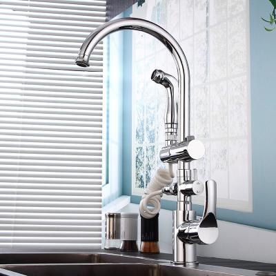 China Modern Solid Brass Matte Camper Utility Wet Bar Kitchen Faucet With Pull Down Sprayer for sale