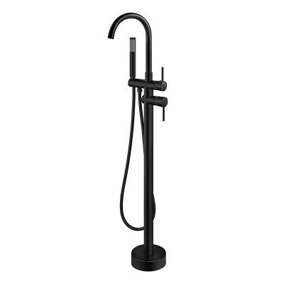 China Modern Fashion Mixed Multifunctional Shower Floor Bathroom With Sliding Bar Steel Cold Stand Free Standing Bathtub Faucet for sale