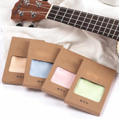 China Portable Musical Instrument Wiping Universal Violin Fine Instrument Guitar Ukulele Cleaning Cloth Fiber Wiping Cloth for sale