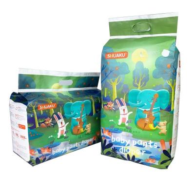 China Printed strong high quality plastic bag for diapers for sale