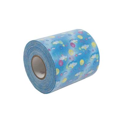 China Wholesale Custom Logo Custom Adult Baby Pants Printed Diaper Pants Raw Materials Cable Side Front Tape for sale