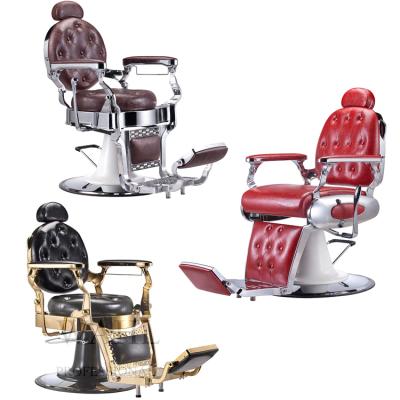 China Modern Professional Classic Good Quality Durable Barber Shop Equipment Comfortable WAHL Barber Hairdressing Chairs for sale