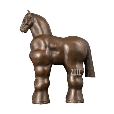 China Fernando Bronze Botero Famous Fat Europe Performance Abstract High Horse Sculptures Statue for sale