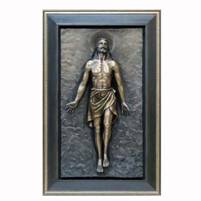 China Bronze Human Relief Art Europe Indoor Copper Decoration Wall Sculpture for sale