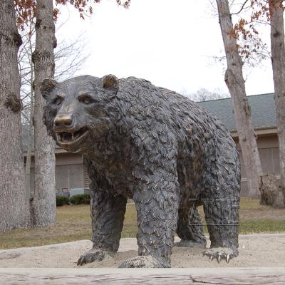 China Europe Outdoor Giant Animal Statue Life Size Bronze Gummy Bear Sculpture For Decoration for sale