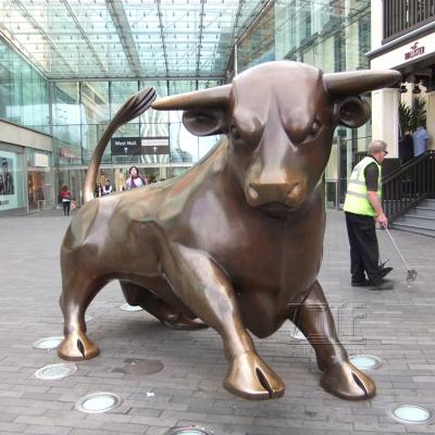 China Europe Outdoor Decoration Life Size Copper Bronze Ox Bull Statue for sale