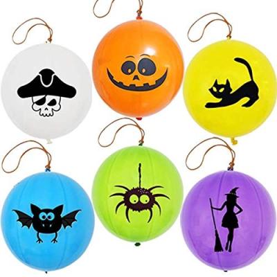 China Top Grade 24pcs Latex Halloween Punch Balloons For Kids Halloween Party Game Favor Supplies Decorations for sale