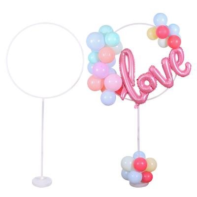 China PE 1.6m high circle table balloon backdrop circle ring column around stand base balloons stand balloon props for sale