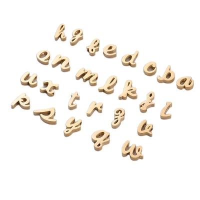 China Accessing Thickness 3mm Stainless Steel Letter Charm Accessories DIY Gold Classic Jewelry Classic for sale