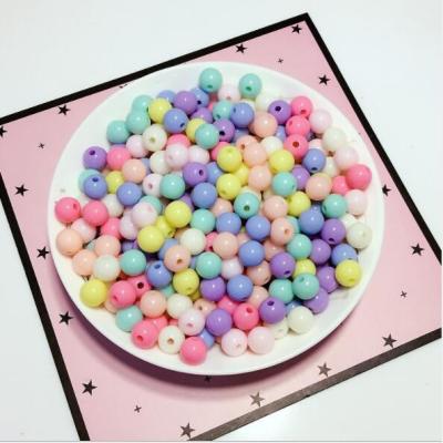 China Jewelry Making 6-30MM Colorful Round Acrylic Beads For DIY Jewelry Making for sale