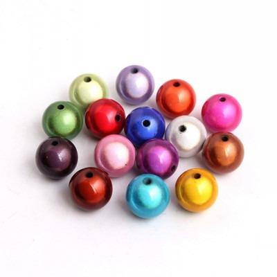 China Jewelry Making Gold Spacer Beads Miracle Matched Center Drilled Style And Fantasy Dazzling Bead Colorful Round Beads For Jewelry Making for sale