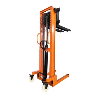 China Building Material Stores Manual Hydraulic Car Hand Forklift Lift Truck Loading for sale