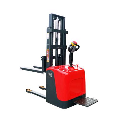 China Hotels 1 Ton 2 Ton Full Electric Forklift Stacker Lift Forward Loading And Unloading Hydraulic Forklift for sale