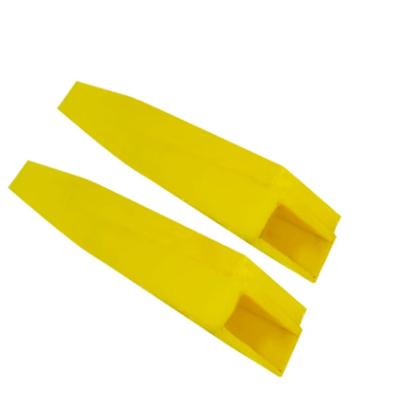 China Durable Polyurethane Material Forklift Fork Protection Cover Sleeve for sale