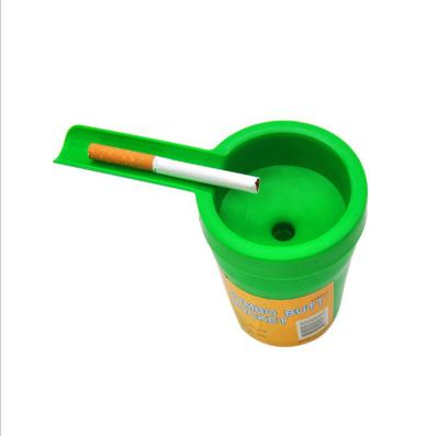 China Creative New Design Eco-friendly Personality Car Ashtray Cup Shaped Plastic Ashtray With Storage Box for sale