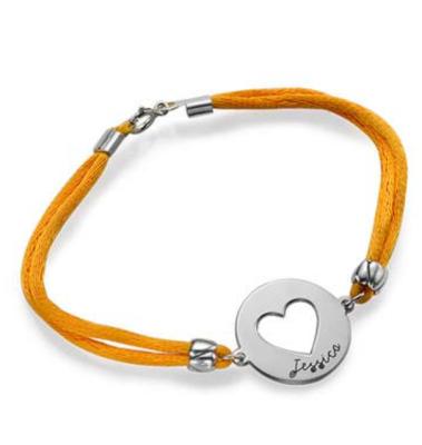 China Environmental Friendly Custom Personalized  Teen Jewelry  Stainless Steel Rope Heart  Bracelet For Kids Children for sale