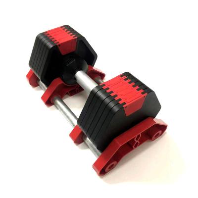 China Competitive price home gym equipment adjustable 20kg dumbbell set with dial quick lock system en venta