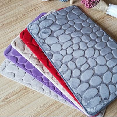 China BSCI Mediterranean Waterproof Bath Memory Foam Mat With Anti Slip Backing Door Mat Good Quality Dropshipping for sale