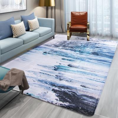 China European and American Style Custom Size Printed Anti-skidding Floor Mat For Living Room Carpet Hot Selling for sale