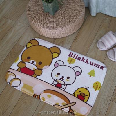 China Good Lovely Bear Ride-Resistant Cleaning Mat For Kindergarten for sale