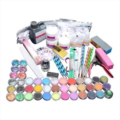 China Combo Set Modern Fashionable Professional Acrylic Powder Glitter Nails Decoration Nail Kit DIY Gel Glue Nail Tools Supplie for sale